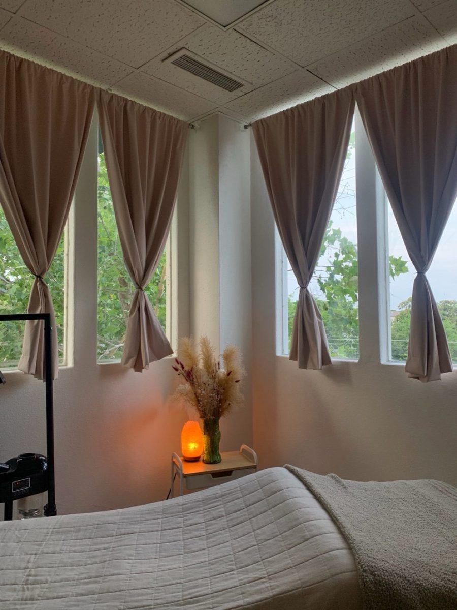 The TuneUp treatment room lit by afternoon window light